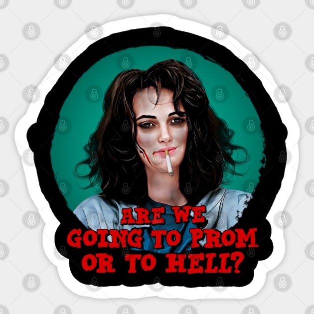 Heathers - Winona Ryder Sticker by Indecent Designs